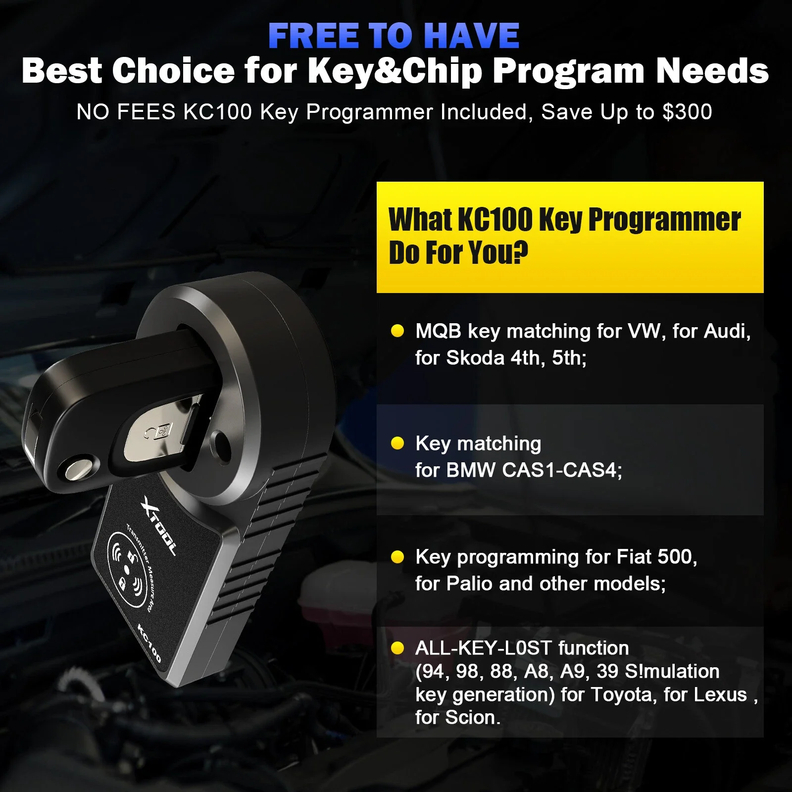 XTOOL IK618 + KS-1 Automotive Key Fob Programmer - Image 8